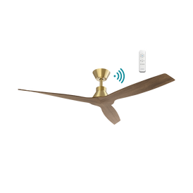 Martec Triumph DC 52″ Smart Ceiling Fan With WIFI Remote Control - Antique Bronze Walnut