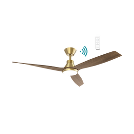 Martec Triumph DC 52″ Smart Ceiling Fan With WIFI Remote Control + LED light - Antique Bronze Walnut
