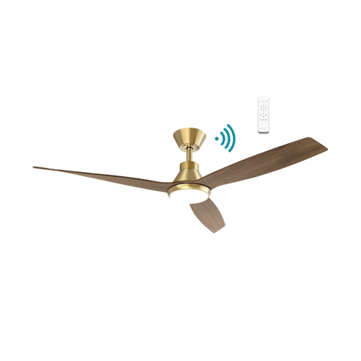Martec Triumph DC 52″ Smart Ceiling Fan With WIFI Remote Control + LED light - Antique Bronze Walnut