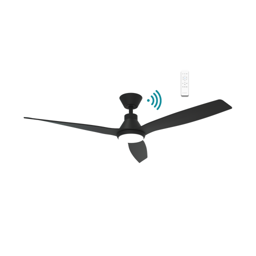 Martec Triumph DC 52″ Smart Ceiling Fan With WIFI Remote Control + LED light - Matt Black