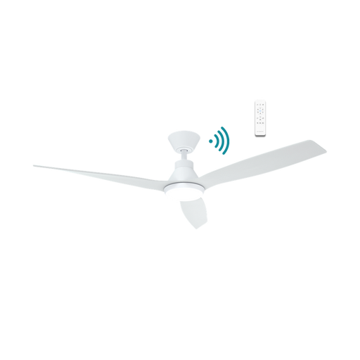 Martec Triumph DC 52″ Smart Ceiling Fan With WIFI Remote Control + LED light - Matt White