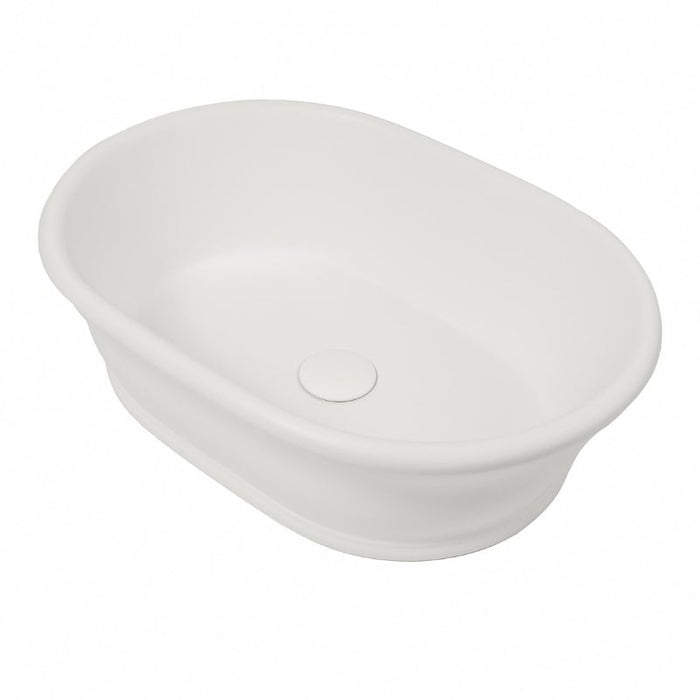 Turner Hastings Cambridge Titan Cast Basin - Satin Silk White-CA540BA-blue-leaf-bathware