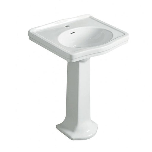 Turner Hastings Claremont 58 x 45 Basin & Pedestal-CL582BP-1TH-blue-leaf-bathware