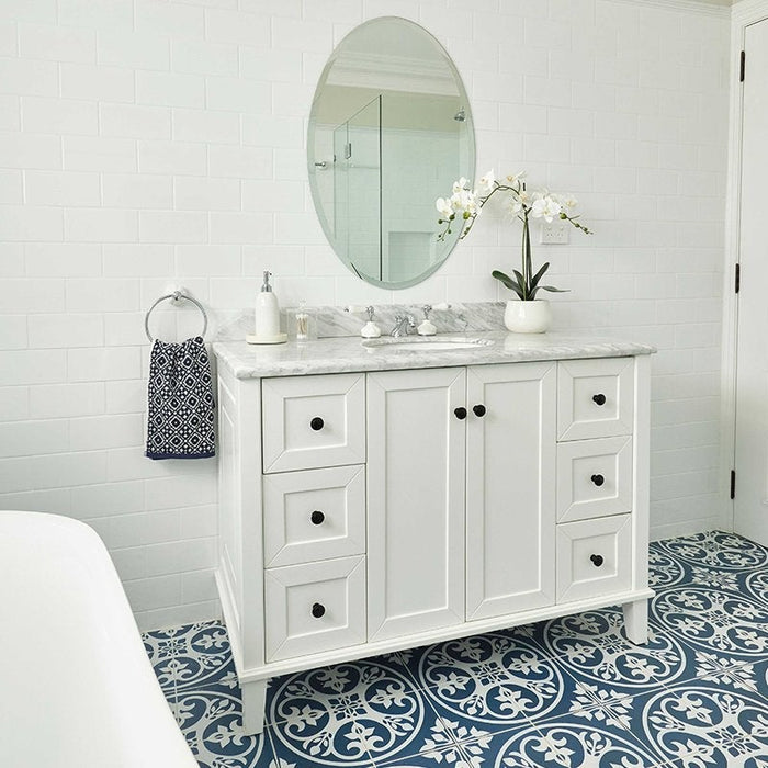 Turner Hastings Coventry 1200mm White Vanity With Marble Top & Under Counter Basin-blue-leaf-bathware