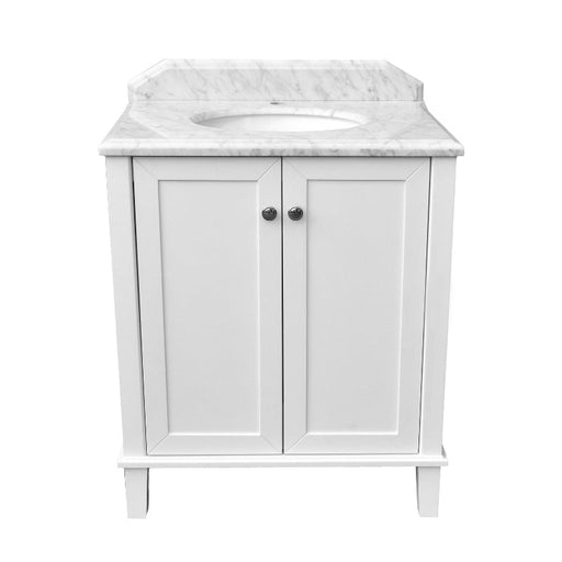 Turner Hastings Coventry 750mm White Vanity With Marble Top & Under Counter Basin-blue-leaf-bathware