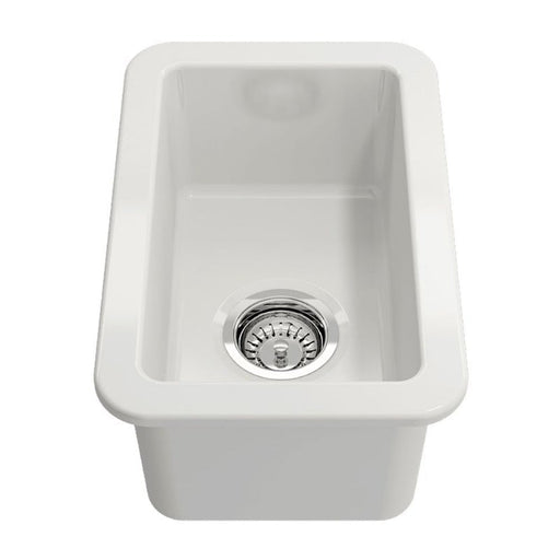 Turner Hastings Cuisine 300mm Inset / Undermount Fireclay Sink-CU30FS-blue-leaf-bathware