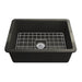 Turner Hastings Cuisine 680mm Inset / Undermount Fireclay Sink - Matte Black-CU68FS-MB-blue-leaf-bathware