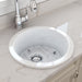 Turner Hastings Cuisine Round 47 Inset / Undermount Fireclay Sink-CUR47FS-blue-leaf-bathware