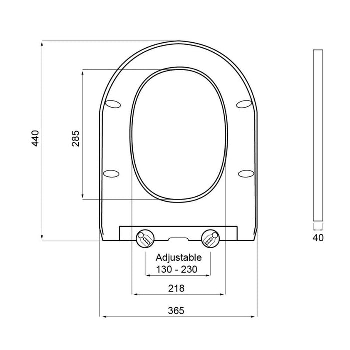 Turner Hastings Narva Thick Quick Release Soft Closing Seat-NAK1075SC-blue-leaf-bathware