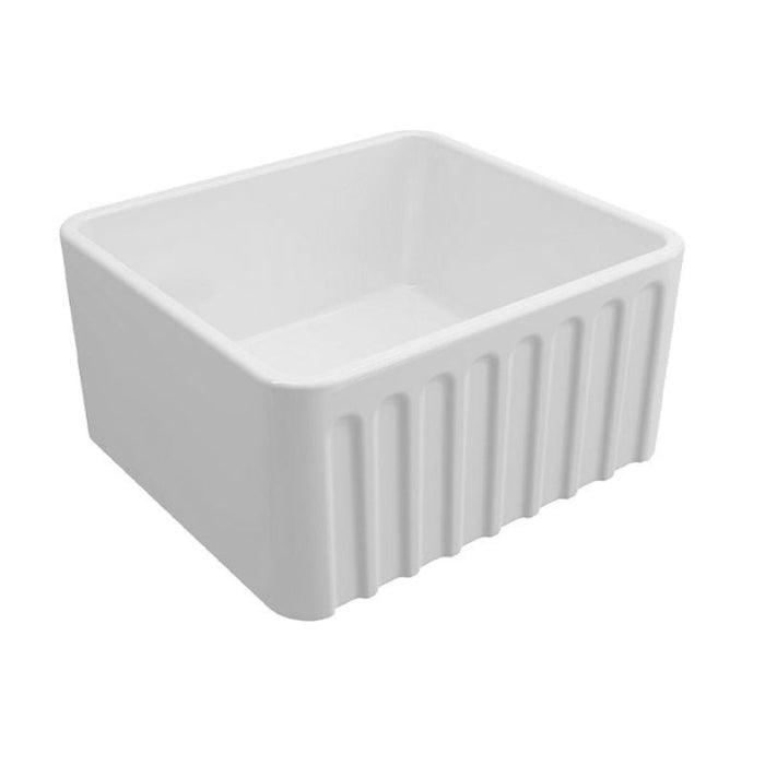 Turner Hastings Novi 500mm Fireclay Butler Sink - Matte White-NO503FS-MW-blue-leaf-bathware