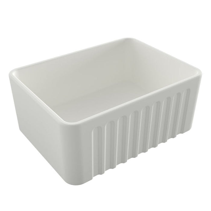 Turner Hastings Novi 600mm Fireclay Butler Sink - Matte White-NO603FS-MW-blue-leaf-bathware