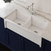 Turner Hastings Patri 1000mm Fireclay Double Bowl Butler Sink-PA100FS-blue-leaf-bathware