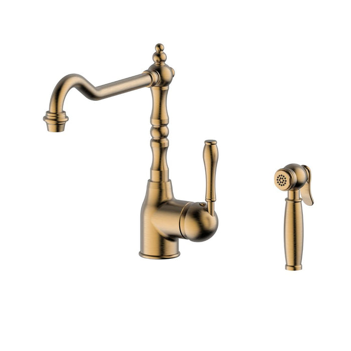 Abey Provincial Kitchen Mixer with Side Spray - Bronze