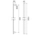 Caroma Urbane II Heated Towel Rail Vertical Technical Drawing