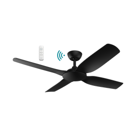 Martec Viper DC 52″ 4 Blade Smart Ceiling Fan With WIFI Remote Control - Matt Black