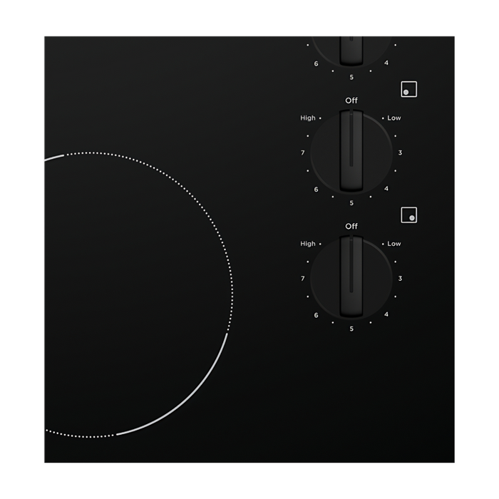 Westinghouse 60cm 4 Zone Ceramic Cooktop  - Black Glass