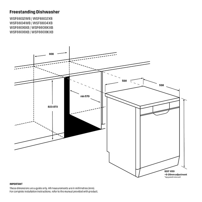 Westinghouse 60cm 14 Place Freestanding Dishwasher - Stainless Steel