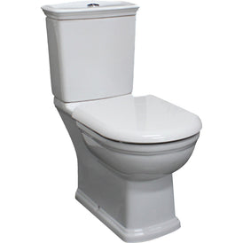 Fienza RAK Washington White Close-Coupled Toilet Suite, Alpine White with S-Trap 240