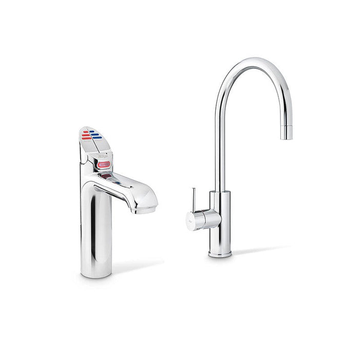 Zip HydroTap G5 BCHA100 4-in-1 Classic tap with Arc Mixer - Brushed Chrome-H51824Z01AU-blue-leaf-bathware