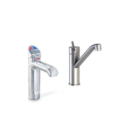 Zip HydroTap G5 BCHA100 4-in-1 Classic tap with Classic Mixer - Brushed Chrome-H51624Z01AU-blue-leaf-bathware