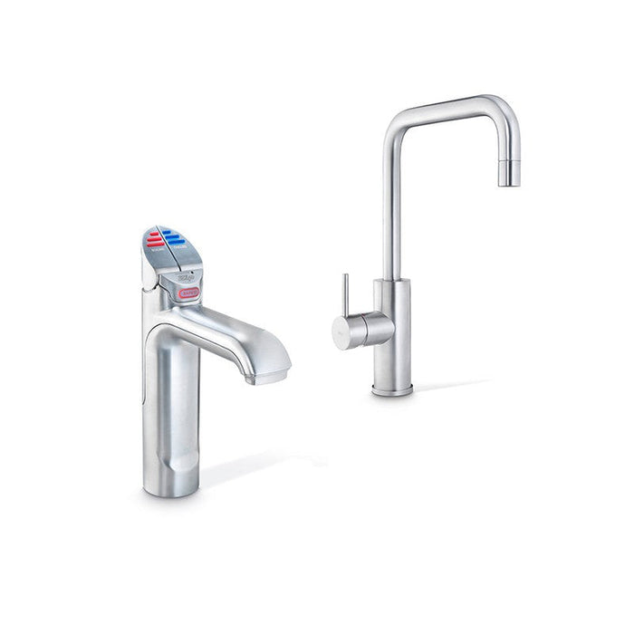 Zip HydroTap G5 BCHA100 4-in-1 Classic tap with Cube Mixer - Brushed Chrome-H51924Z01AU-blue-leaf-bathware