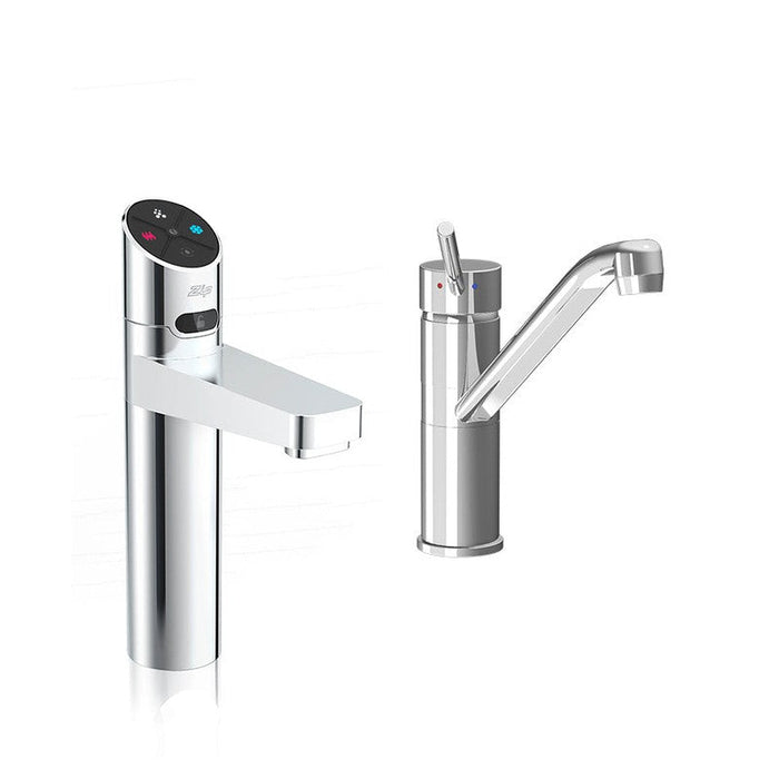 Zip HydroTap G5 BCSHA100 5-in-1 Elite Plus tap with Classic Mixer - Brushed Chrome-H5E676Z01AU-blue-leaf-bathware