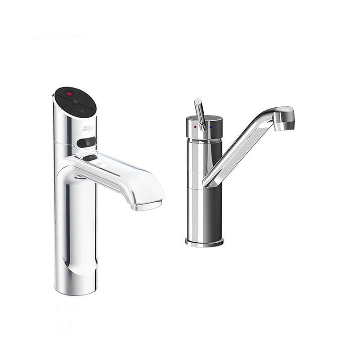 Zip HydroTap G5 BHA100 3-in-1 Classic Plus tap with Classic Mixer - Brushed Chrome-H55657Z01AU-blue-leaf-bathware