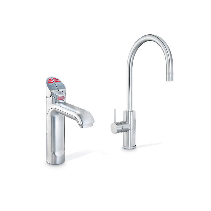 Zip HydroTap G5 BHA100 3-in-1 Classic tap with Arc Mixer - Brushed Chrome-H51857Z01AU-blue-leaf-bathware