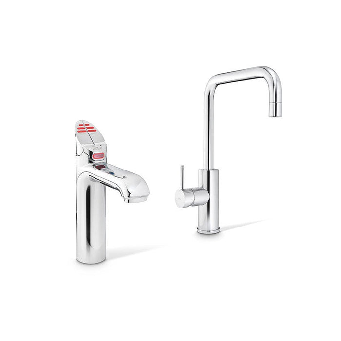 Zip HydroTap G5 BHA100 3-in-1 Classic tap with Cube Mixer - Brushed Chrome-H51957Z01AU-blue-leaf-bathware