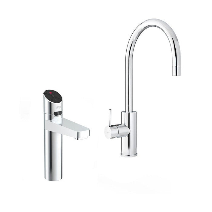 Zip HydroTap G5 BHA100 3-in-1 Elite Plus tap with Arc Mixer - Brushed Chrome-H5E857Z01AU-blue-leaf-bathware