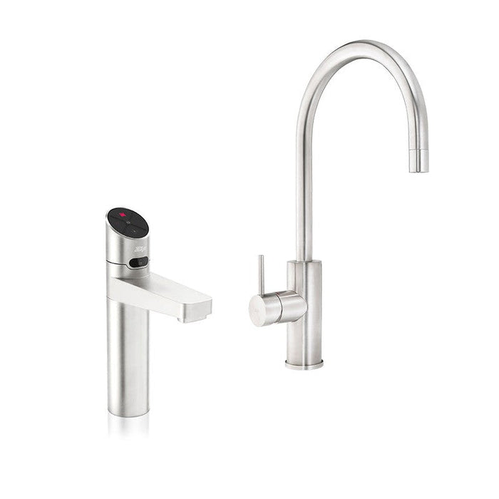 Zip HydroTap G5 BHA100 3-in-1 Elite Plus tap with Arc Mixer - Brushed Nickel-H5E857Z11AU-blue-leaf-bathware