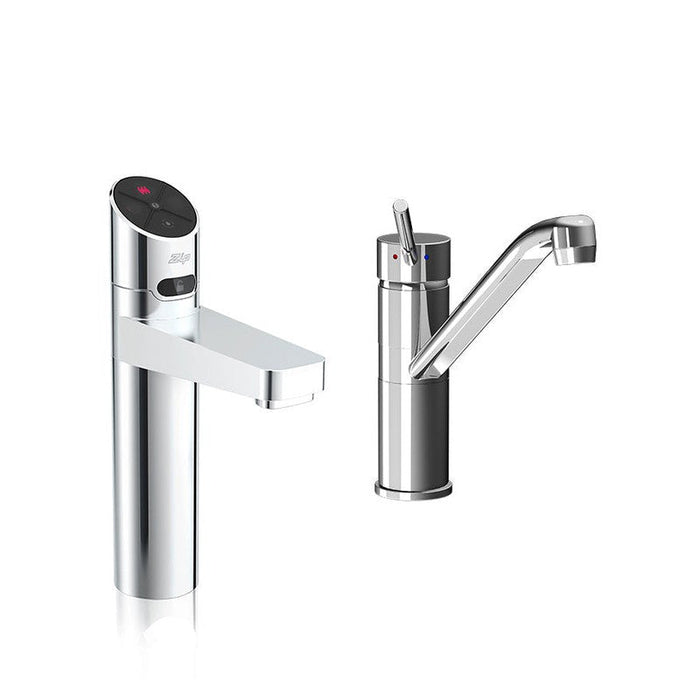 Zip HydroTap G5 BHA100 3-in-1 Elite Plus tap with Classic Mixer - Brushed Chrome-H5E657Z01AU-blue-leaf-bathware