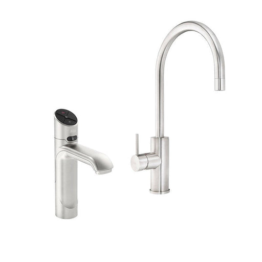 Zip HydroTap G5 BHA60 3-in-1 Classic Plus tap with Arc Mixer - Brushed Nickel-H55856Z11AU-blue-leaf-bathware