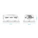 Martec Aspire II Bathroom Heater and Exhaust Fan with Tricolour LED Light - White - Dimensions & Features