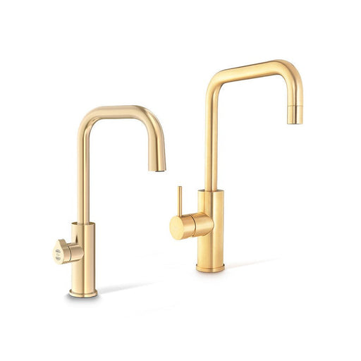 blue-leaf-bathware- Zip HydroTap G5 BCHA100 4-in-1 Cube Plus tap with Cube Mixer - Brushed Gold-H5C924Z07AU