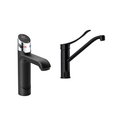 blue-leaf-bathware- Zip HydroTap G5 BCHA40 4-in-1 Touch-Free Wave tap with Classic Accessible Mixer - Matte Black-H5WD22Z03AU