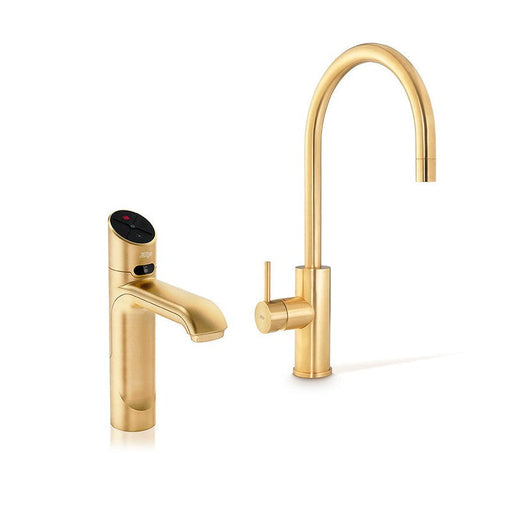 blue-leaf-bathware- Zip HydroTap G5 BHA100 3-in-1 Classic Plus tap with Arc Mixer - Brushed Gold-H55857Z07AU