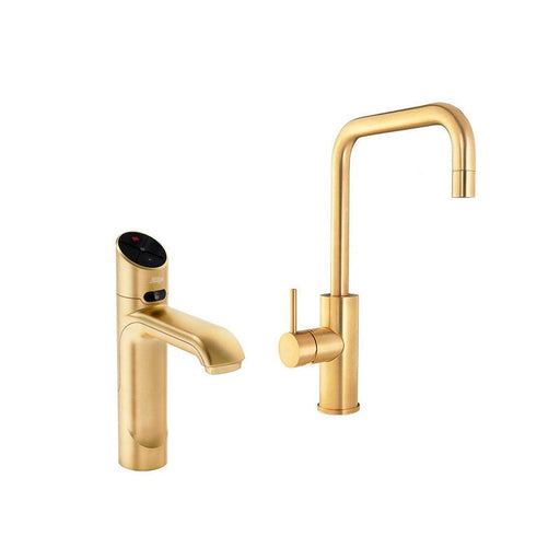 blue-leaf-bathware- Zip HydroTap G5 BHA100 3-in-1 Classic Plus tap with Cube Mixer - Brushed Gold-H55957Z07AU