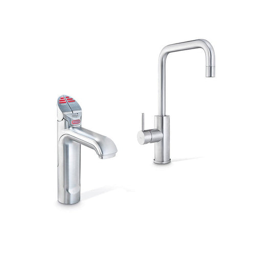 blue-leaf-bathware- Zip HydroTap G5 BHA100 3-in-1 Classic tap with Cube Mixer - Brushed Chrome-H51957Z01AU