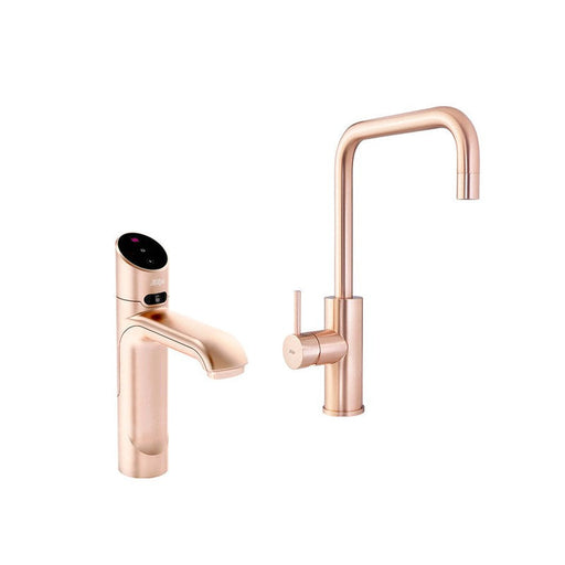 blue-leaf-bathware- Zip HydroTap G5 BHA60 3-in-1 Classic Plus tap with Cube Mixer - Brushed Rose Gold-H55956Z05AU