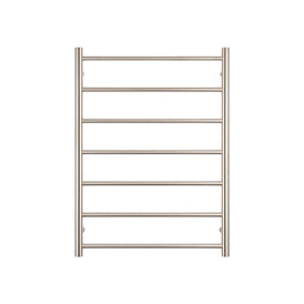 Radiant Heated Round Ladder 600 x 800mm - Brushed Nickel