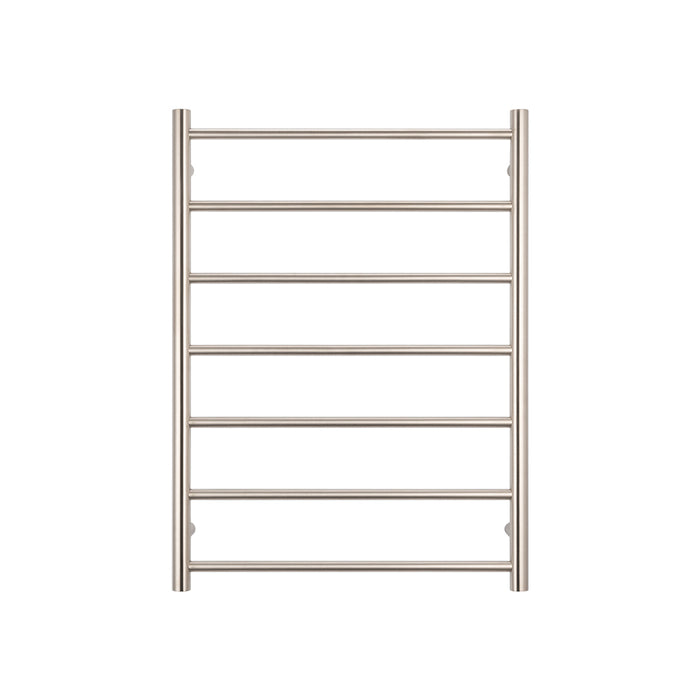 Radiant Heated Round Ladder 600 x 800mm - Brushed Nickel