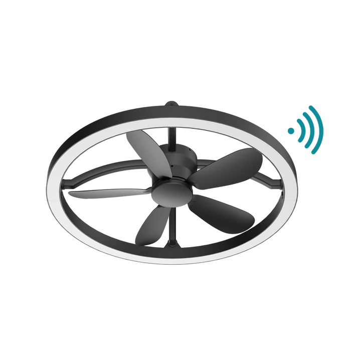 Martec Catalina DC 21″ Smart Ceiling Fan With Remote Control + LED Light - Matt Black