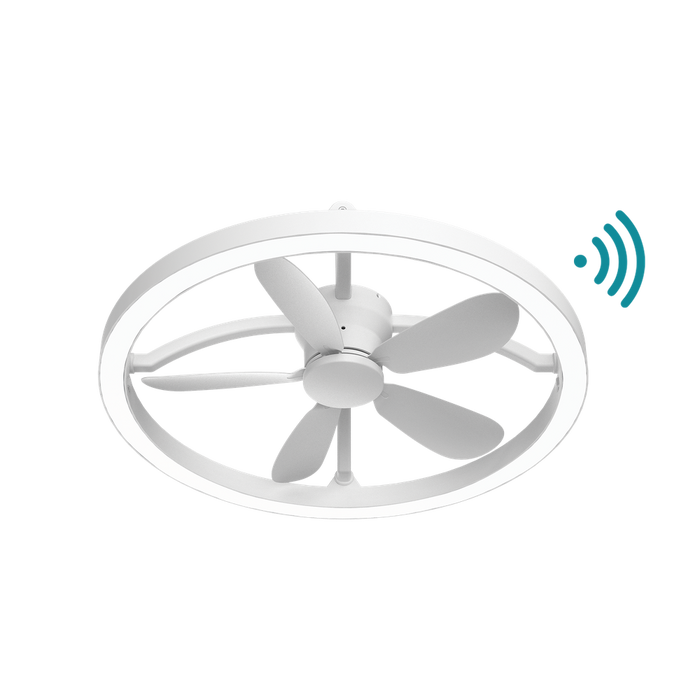 Martec Catalina DC 21″ Smart Ceiling Fan With Remote Control + LED Light - Matt White