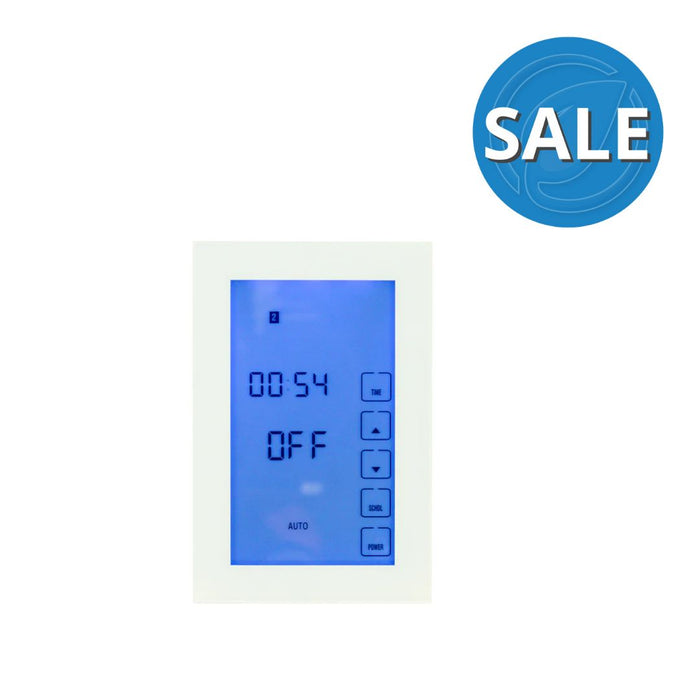 Radiant Premium Digital Timer Switch White - Vertical