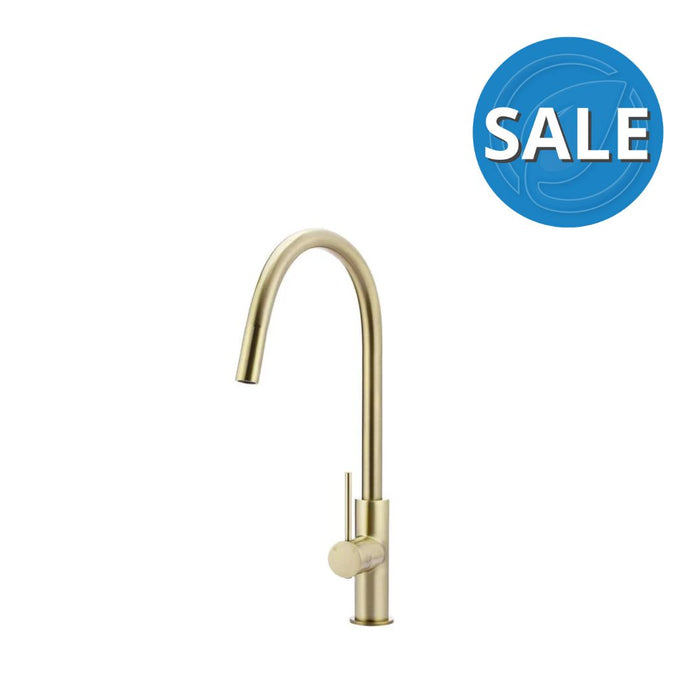 Meir Round Piccola Pull Out Kitchen Sink Mixer Tap - PVD Tiger Bronze