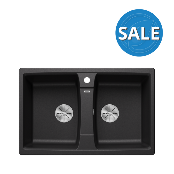 Blanco LEXA 8 Double Bowl Inset Sink - Anthracite