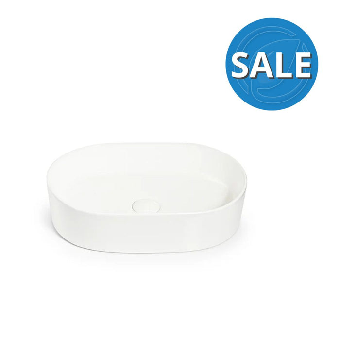 Tiffany Pill Shaped Basin 500 - Gloss White