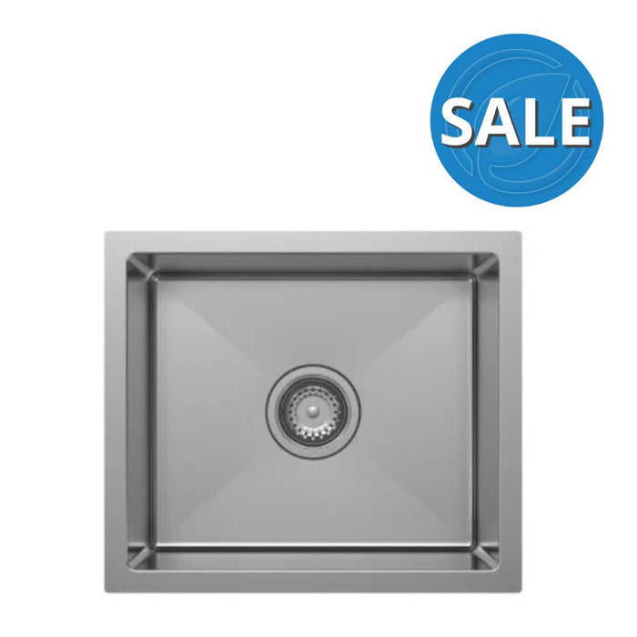 Vellano Arraso 520mm Single Bowl Kitchen Sink - Stainless Steel