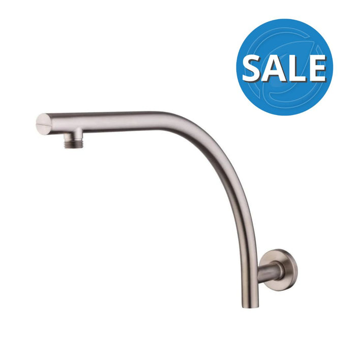 Oliveri Rome Brushed Nickel Raised Wall Mounted Shower Arm